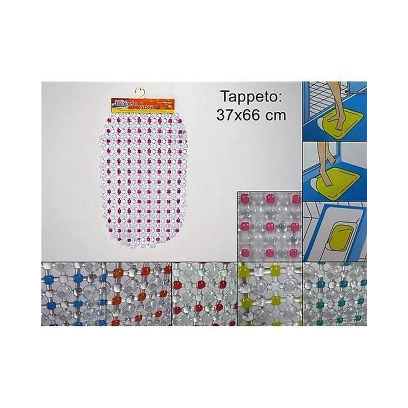 TAPPETO VASCA CRISTAL EAN 8034048002711 INGROSSO ACCESSORI BAGNO