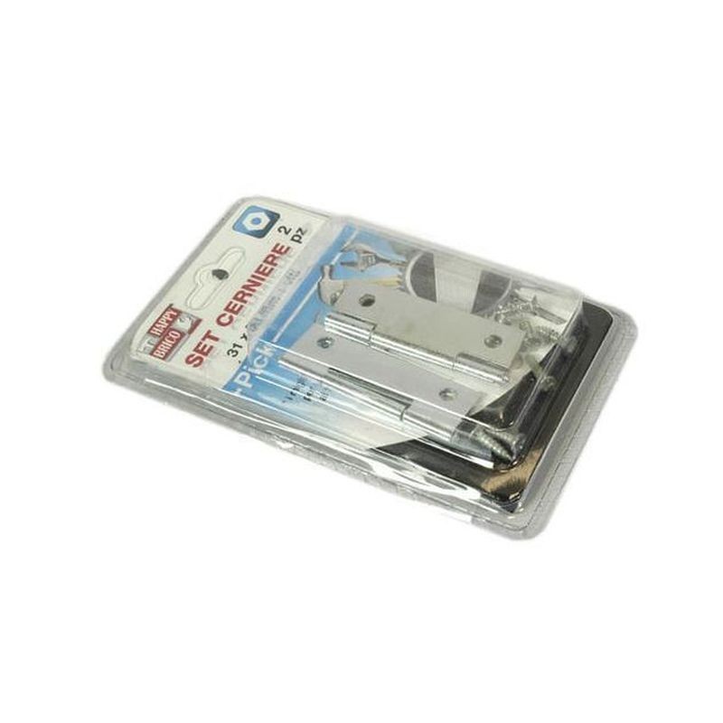 CERNIERE 50X31MM PZ.2 EAN 8015361632892 INGROSSO VITI E CHIODI