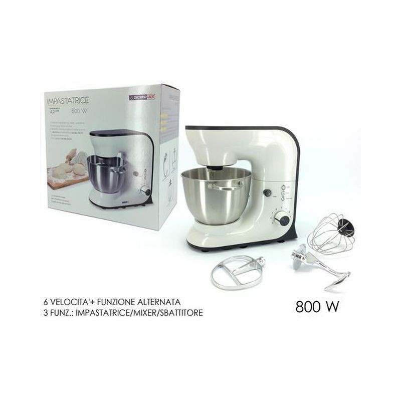 IMPASTATRICE 800W 4.2LT EAN 8015361874018 INGROSSO PICCOLI ELETTRODOMESTICI