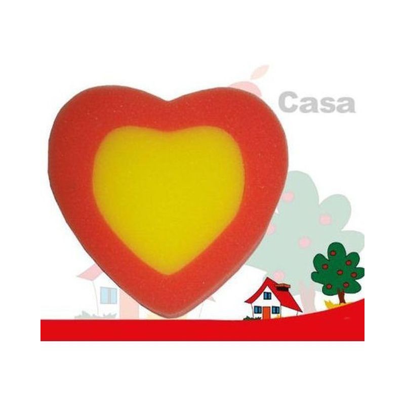 SPUGNA CUORE 13X11.5X13CM EAN 8050444934579 INGROSSO ACCESSORI IGIENE