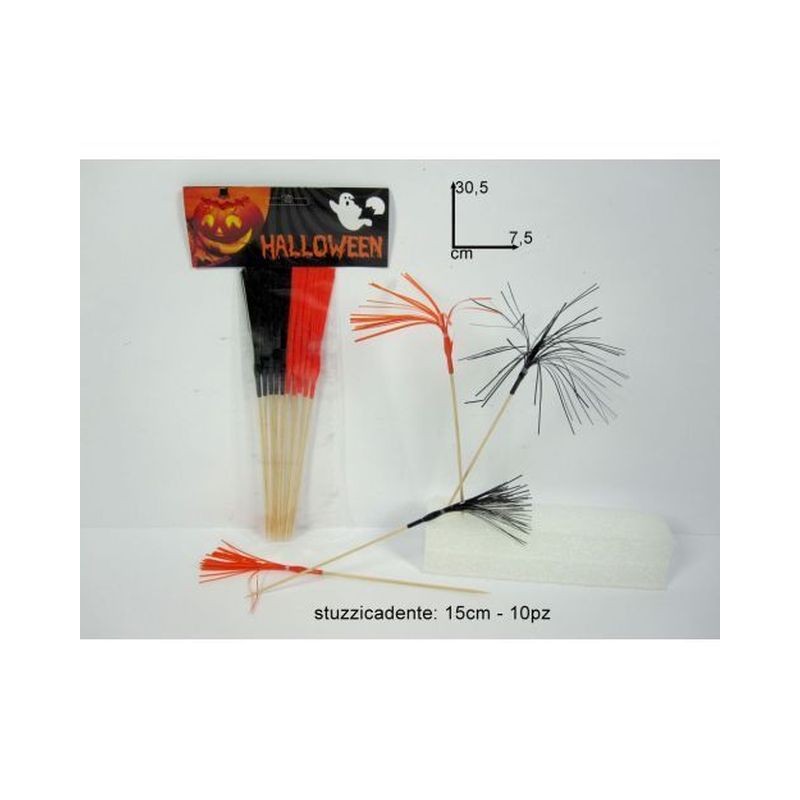 HALLOWEEN STUZZICADENTI 15 CM EAN 8033113130717 INGROSSO ACCESSORI HALLOWEEN TAVOLA