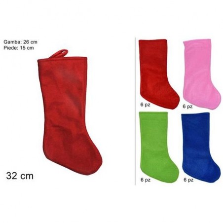 INGROSSO CALZA BEFANA 32CM ASS