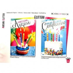 INGROSSO BIGLIETTI AUGURI GLITTE