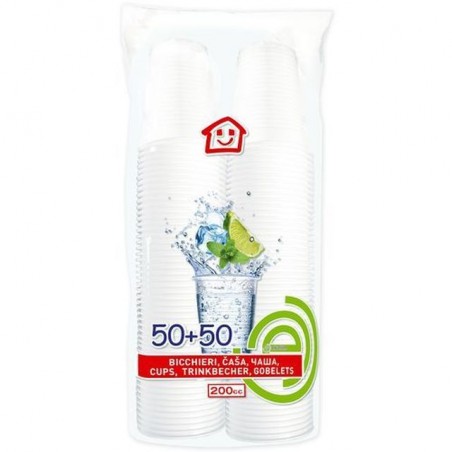INGROSSO BICCHIERI BIANCHI 50+50