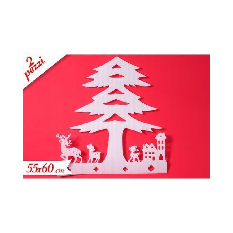 DECORAZIONE ALBERO 2PZ EAN 8055329025472 INGROSSO PALLINE DI NATALE E PUNTALI