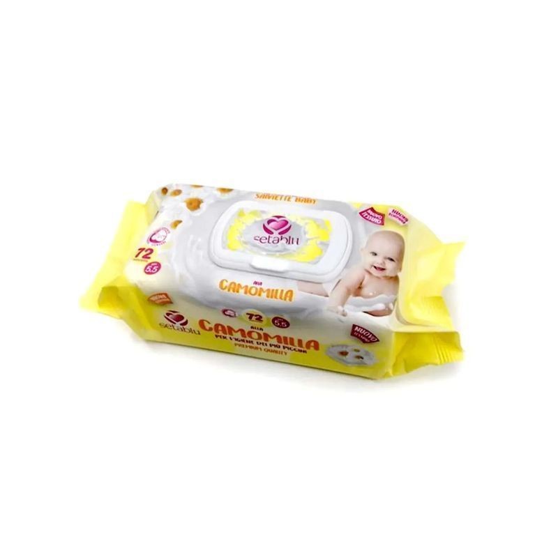 SALVIETTE BABY CAMOMILLA 72PZ EAN 8059174590574 INGROSSO SALVIETTE