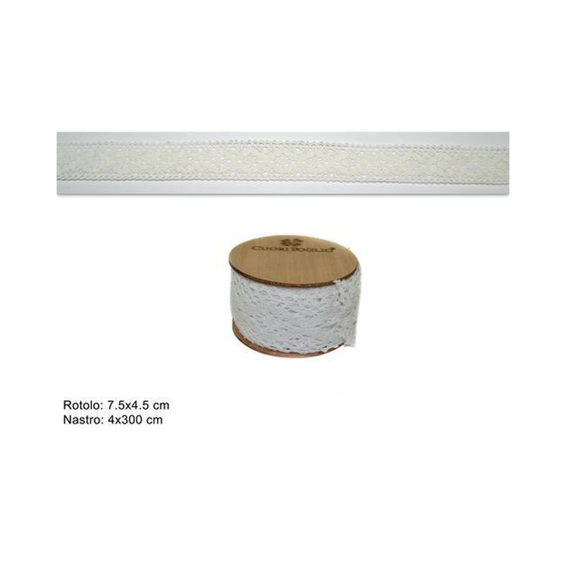 ROTOLO CENTRINO 4CMX3MT BIANCO EAN 8034048201688 INGROSSO ROTOLI E NASTRINI