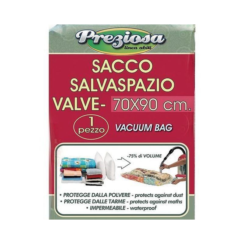 SACCO SALVASPAZIO VALVE 70X90CM EAN 8000061047442 INGROSSO ACCESSORI ARMADIO