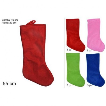 INGROSSO CALZA BEFANA 55CM 4 COL