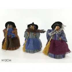 INGROSSO BEFANA C/SCOPA 12CM 3AS
