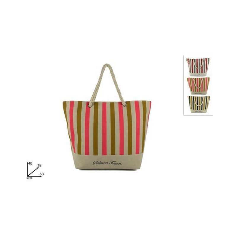 BORSA MARE FASCE CANVAS 3ASS. EAN 8034048489390 INGROSSO BORSE MARE