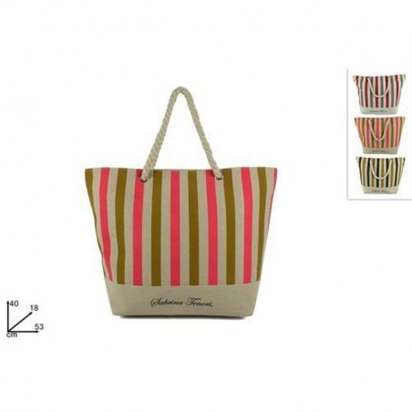 INGROSSO BORSA MARE FASCE CANVAS