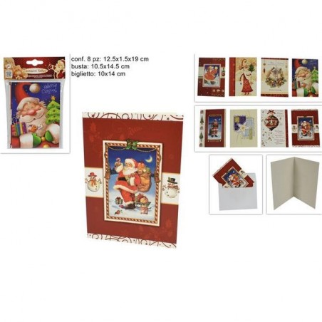 CARTOLINE NATALIZIE PZ.10 EAN 8033113073694 INGROSSO BIGLIETTI NATALIZI