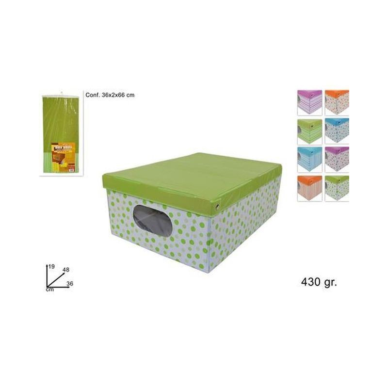 BOX ABITI CM.48X36X19 430GR 8ASS EAN 8034048241912 INGROSSO SALVASPAZIO