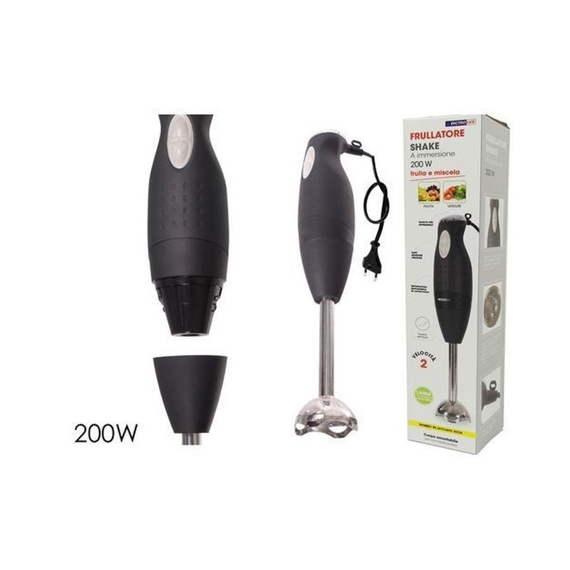 FRULLATORE A IMMERS. 200W ACCIAIO EAN 8015361611439 INGROSSO PICCOLI ELETTRODOMESTICI