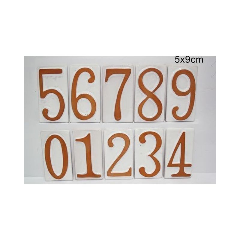 NUMERI CIVICO TERRACOTTA 1 VECCHI EAN 8034048019580 INGROSSO OGGETTISTICA VARIA