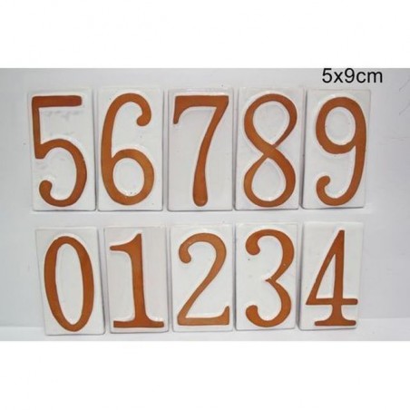 NUMERI CIVICO TERRACOTTA 1 VECCHI EAN 8034048019580 INGROSSO OGGETTISTICA VARIA