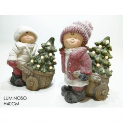 INGROSSO BIMBO/A C/ALBERO 9LED 2