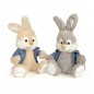 BUNNY SEDUTO L40CM C/GIACCHETTA 2COL. EAN  INGROSSO PELUCHE PASQUALI