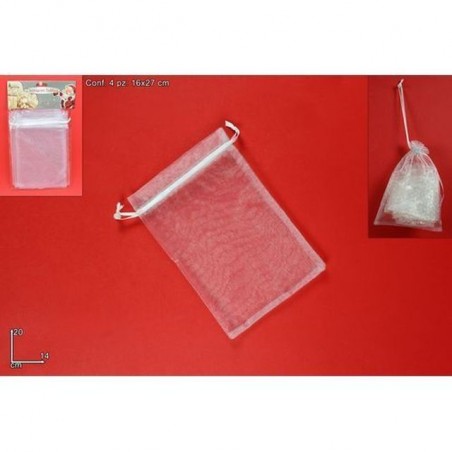 INGROSSO SACCHETTO ORGANZA 4PZ 1