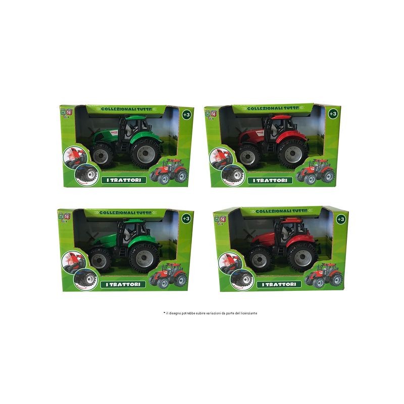 TRATTORE PLASTICA 13 CM ASS EAN 8032780711830 INGROSSO MODELLINI AUTO