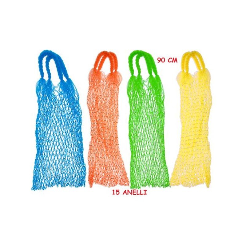 SACCA RETE PORTAOGGETTI 15 ANELLI EAN  INGROSSO BORSE MARE