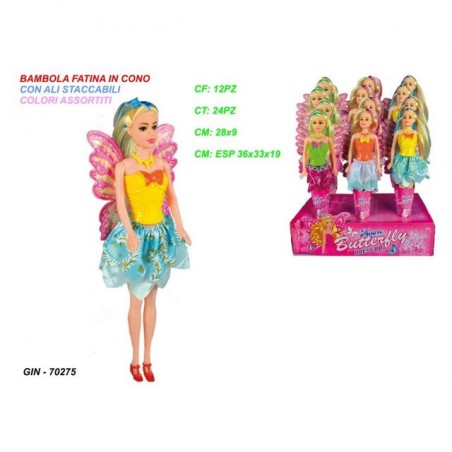 INGROSSO BAMBOLA FATINA IN CONO