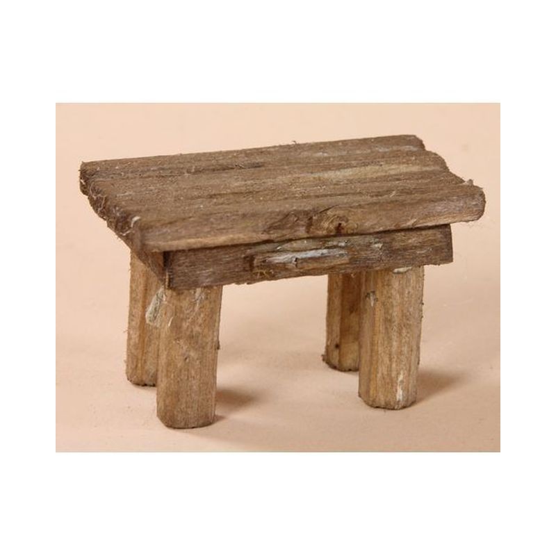 TAVOLO IN LEGNO CM. 6X3.5X3.5 EAN 8018623867223 INGROSSO ACCESSORI PER IL PRESEPE