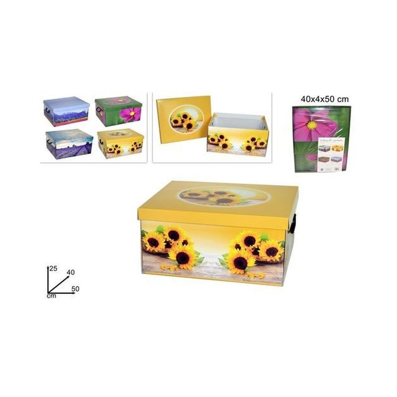 BOX ABITI CARTONE FANTASIA 50X40X25CM EAN 8034048206744 INGROSSO SALVASPAZIO