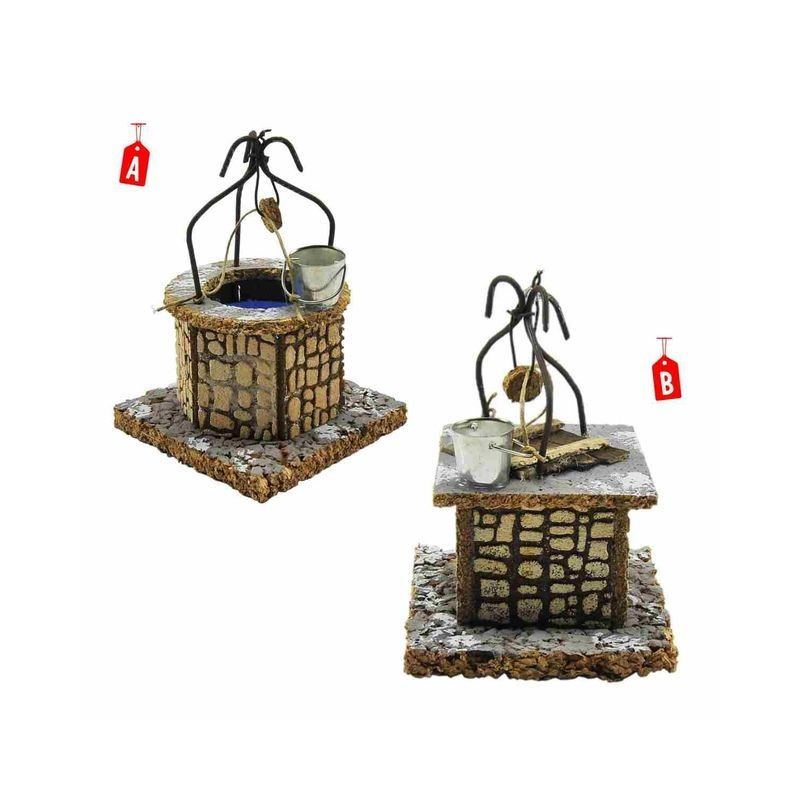 POZZO CM. 9X9X15 (2 MOD. ASS.) EAN 8018623854247 INGROSSO ACCESSORI PER IL PRESEPE