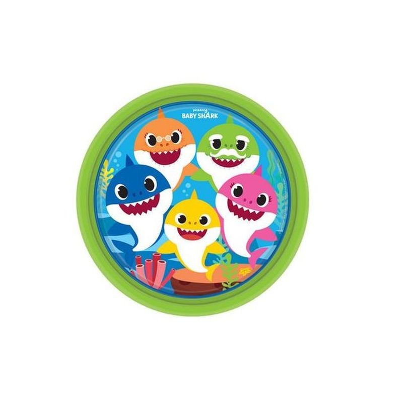 PIATTI CARTA CM.18 PZ.8 BABY SHARK EAN 8025182023373 INGROSSO PIATTI PER PARTY