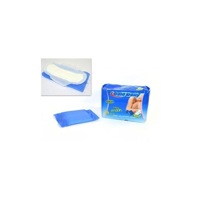 ASSORBENTI GOLD DOLLY MOON 16PZD230-16P EAN 8027501001550 INGROSSO SAPONE INTIMO