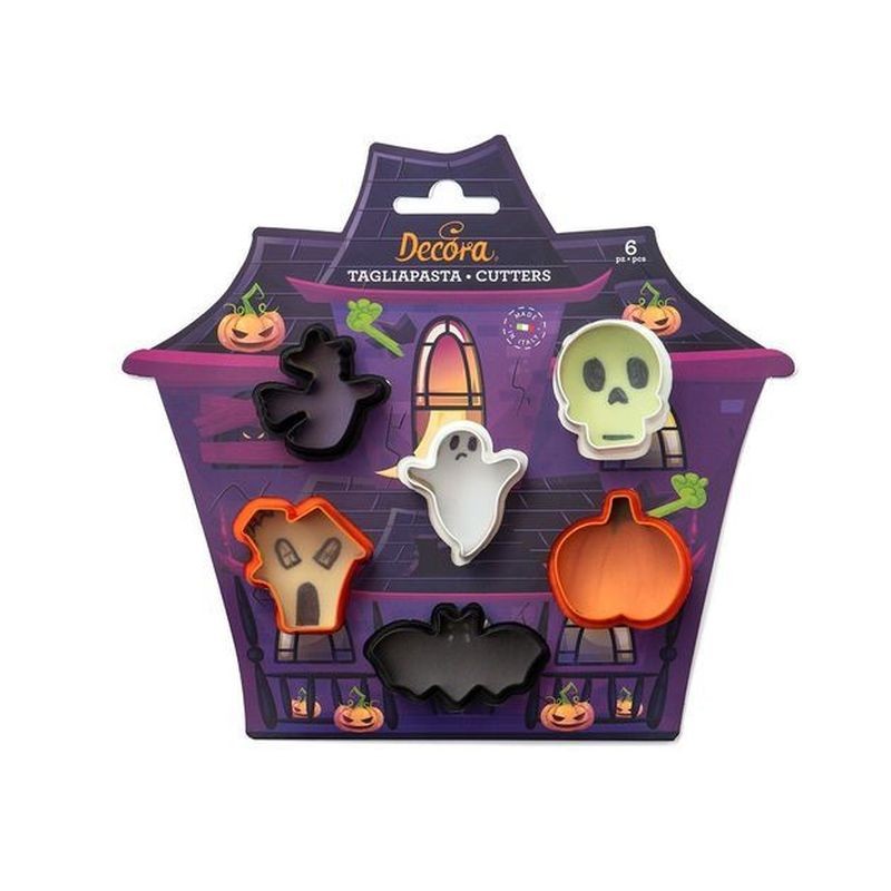 TAGLIAPASTA MINI HALLOWEEN 6PZ 3/5XH.2,2 EAN 8024622070328 INGROSSO ACCESSORI HALLOWEEN TAVOLA