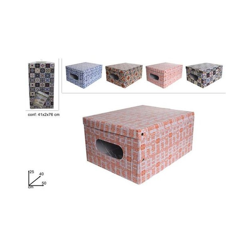 BOX ABITI PVC 50X40X25 FANTASIA SABRINA EAN 8034048539866 INGROSSO SALVASPAZIO