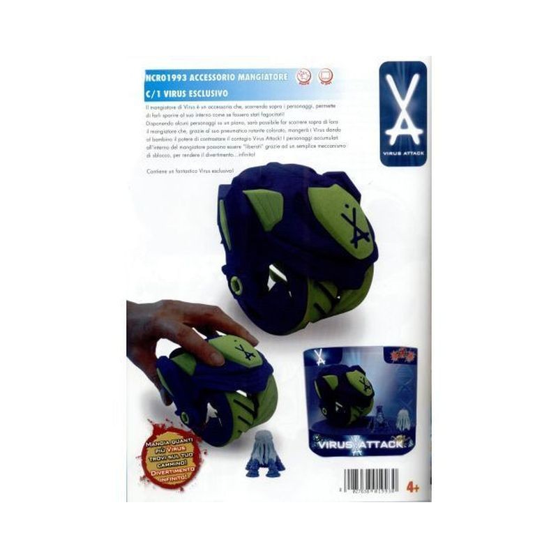 VIRUS ATTACK MANGIATORE DI VIRUS 19X12X18CM EAN 8027638019930 INGROSSO GIOCATTOLI