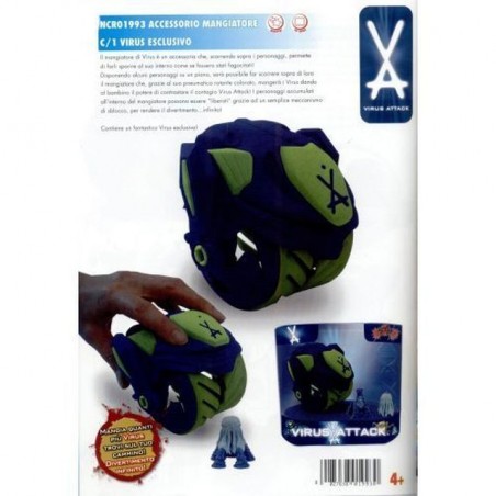 VIRUS ATTACK MANGIATORE DI VIRUS 19X12X18CM EAN 8027638019930 INGROSSO GIOCATTOLI