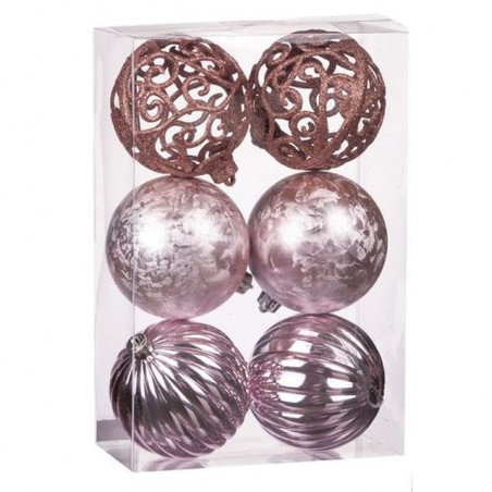 S/6 PALLINE NAT ROSA A3MOD DIAM10 EAN 8021785633797 INGROSSO PALLINE DI NATALE E PUNTALI