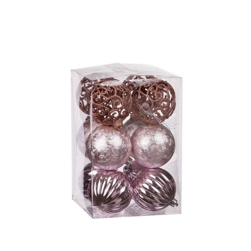 S/12 PALLINE NAT ROSA A3MOD DIAM8 EAN 8021785633780 INGROSSO PALLINE DI NATALE E PUNTALI