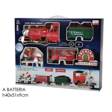 INGROSSO TRENO NATALIZIO B/O 22P