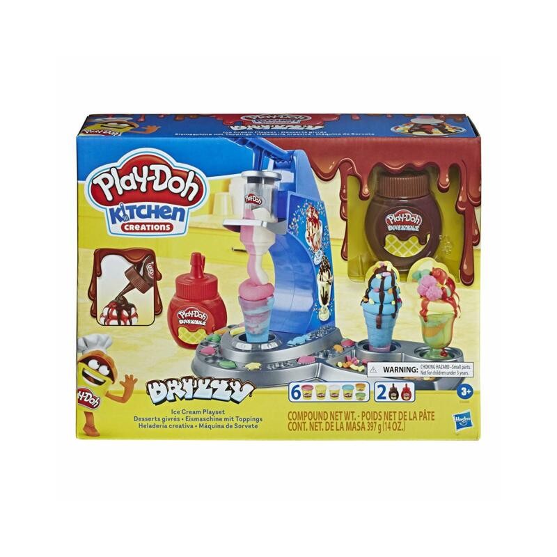 PLAYDOH DRIZZY ICE CREAM PLAYSET EAN 5010993635863 INGROSSO PASTA PER MODELLARE DIDO