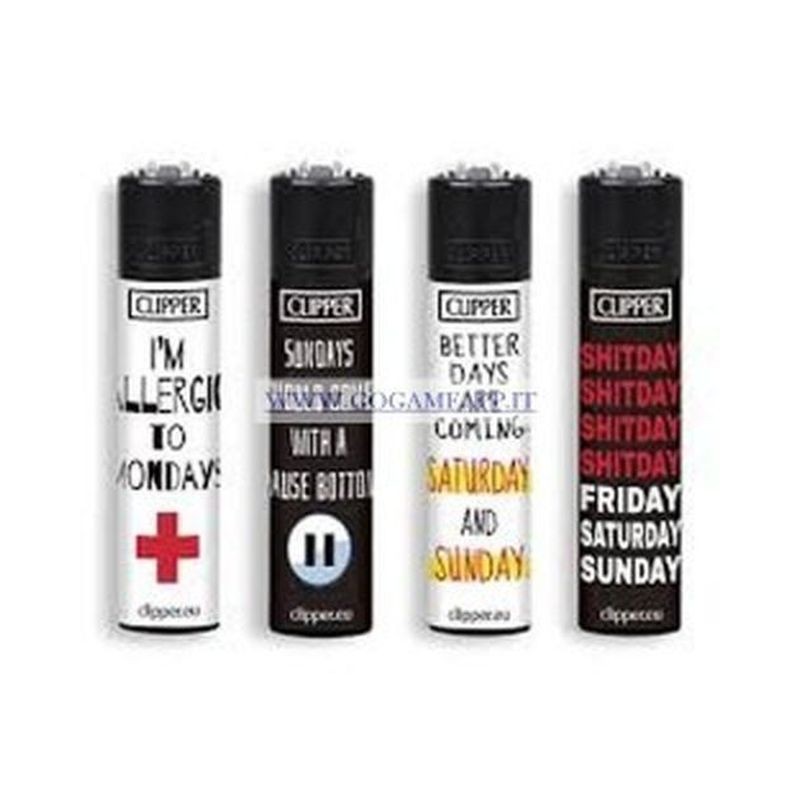 ACCENDINO CLIPPER LARGE WK-END SENT C.48 EAN 8412765976407 INGROSSO ACCENDINI