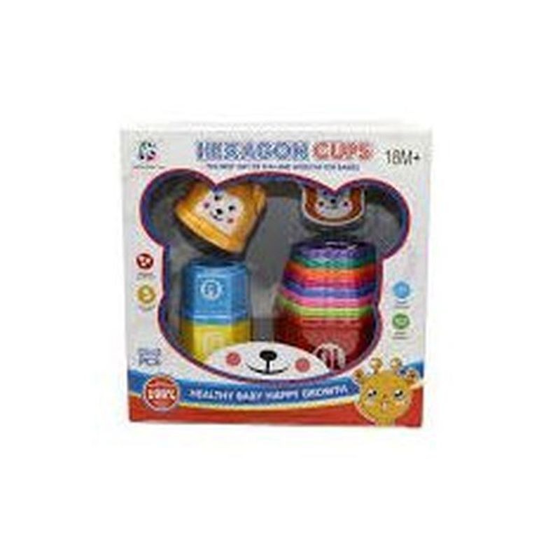 TORRE ESAGONALE ORSETTI 20X9X20CM EAN 8010362433189 INGROSSO GIOCHI PRIMA INFANZIA
