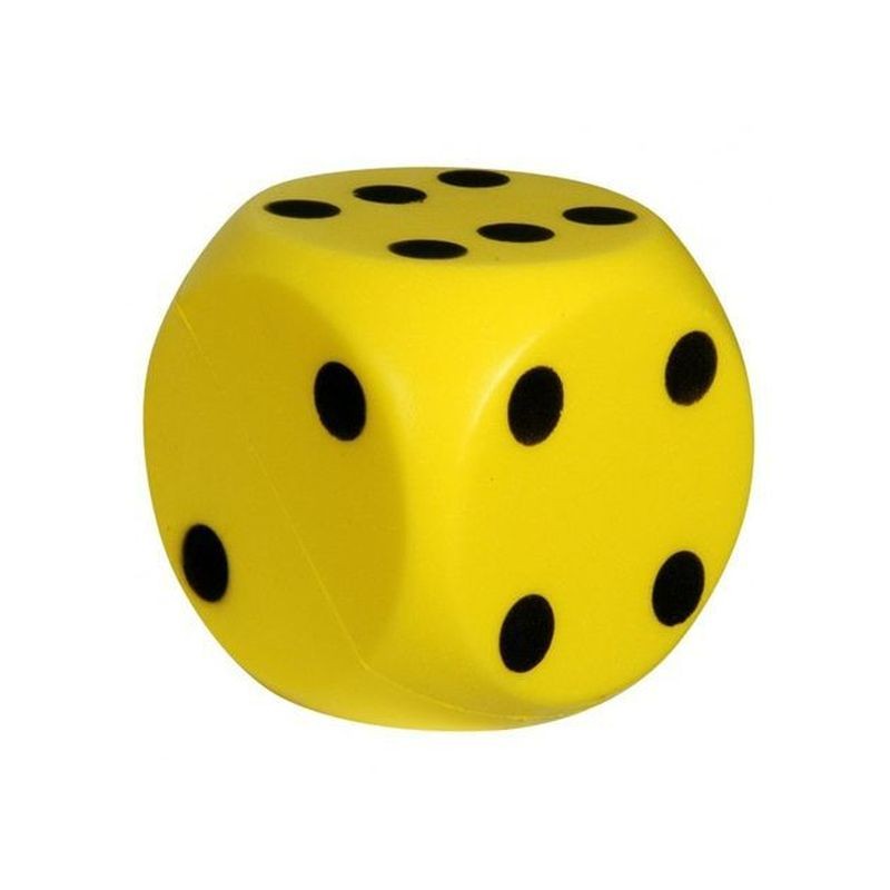 DADO IN SPUGNA CM.15X15X15 GIALLO EAN 8002936010254 INGROSSO GIOCHI PRIMA INFANZIA