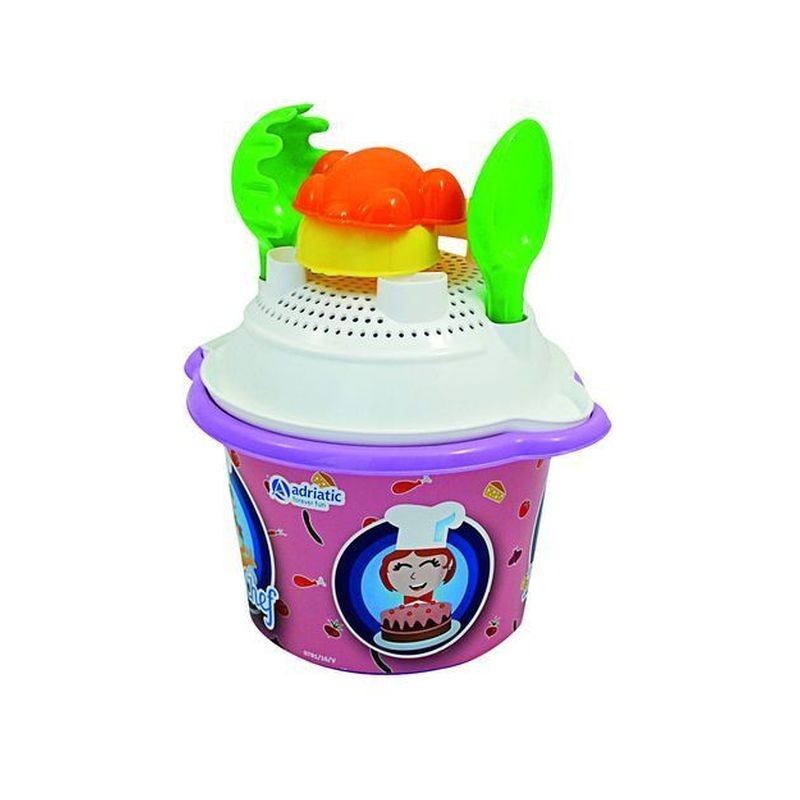 SET CUCINA MARE C/SERIGRAFIA D.18 H.25CM EAN 8002936783004 INGROSSO SECCHIELLI CON FORMINE