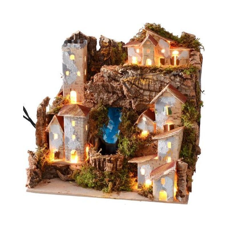 RUSCELLO C/POMPA CM.25X14X20 E PONTE EAN 8018623113801 INGROSSO ACCESSORI PER IL PRESEPE