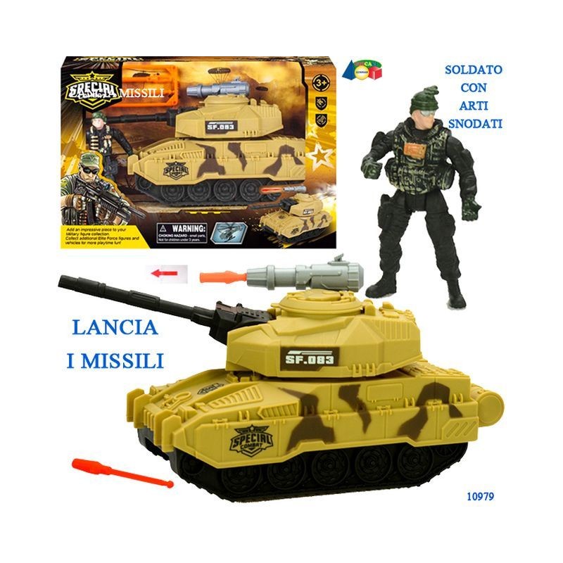 CARROARMATO SPARAMISSILI + SOLDATI EAN  INGROSSO MODELLINI AUTO