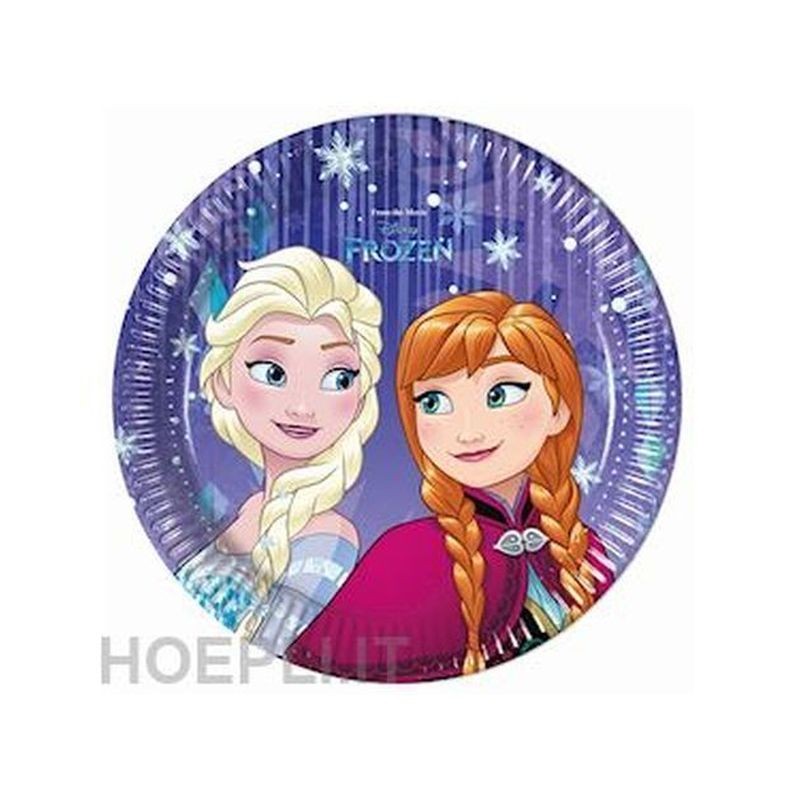 PIATTI CARTA CM.20 PZ.8 FROZEN SNOWFLAKE EAN  INGROSSO PIATTI PER PARTY
