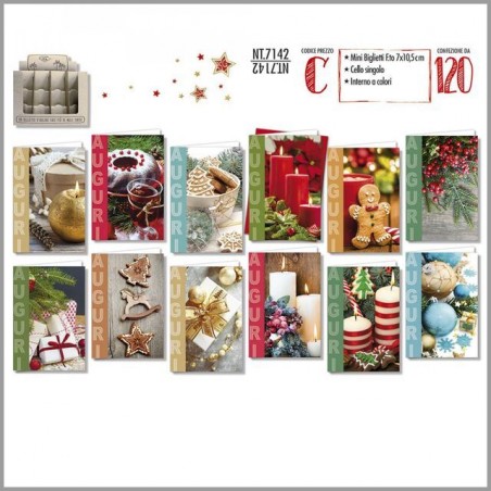 INGROSSO BIGLIETTI NATALE 7X10