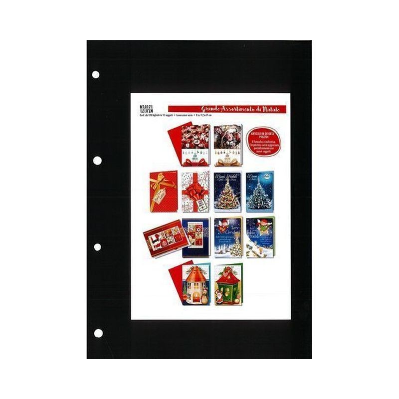 BIGLIETTI NATALE GRAN ASSORTIMENTO (120) EAN 8001608431717 INGROSSO BIGLIETTI NATALIZI