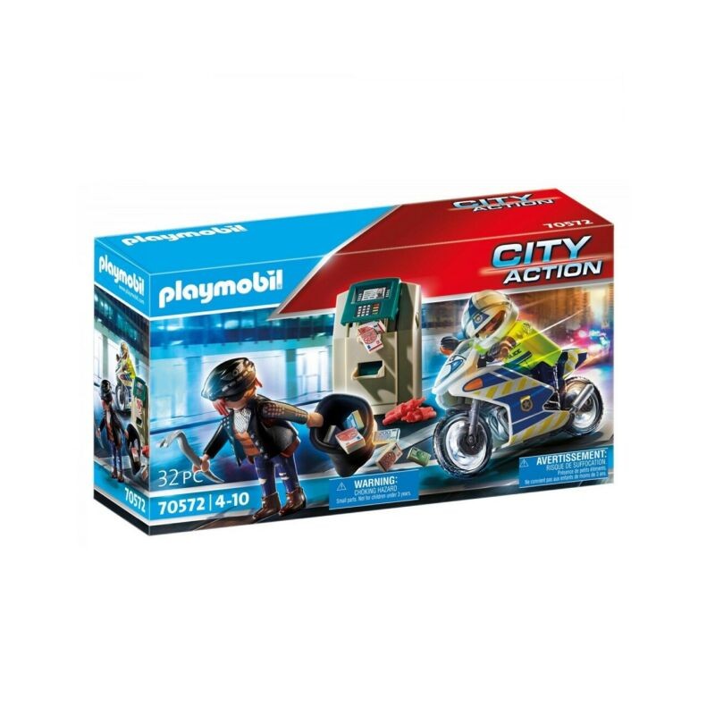 PLAYMOBIL 70572 POLIZIOTTO IN MOTO E LAD RO EAN  INGROSSO PLAYMOBIL CITY ACTION